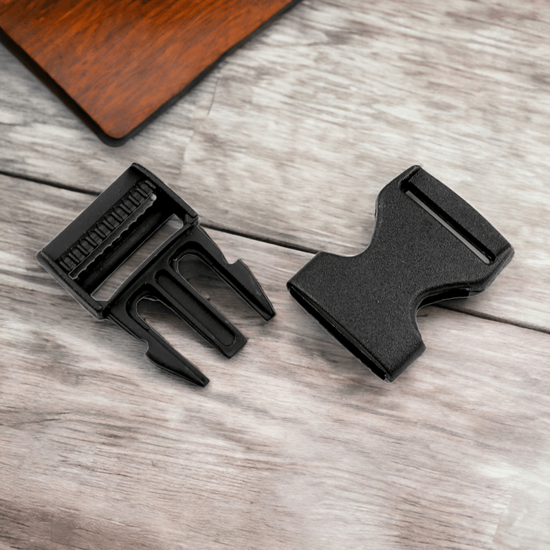 Casa si Gradina - Decoratiuni - DIY - Articole mercerie - Catarama trident din plastic pentru textile, latime 25 mm, dimensiuni 31 x 61 mm Negru - Infinity.ro