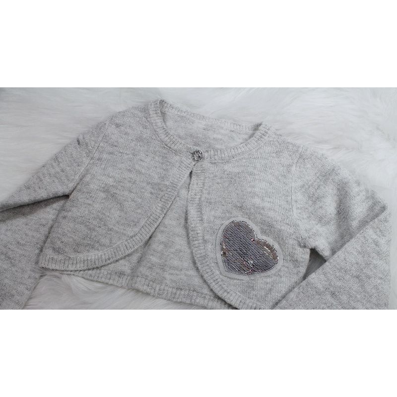 Casa si Gradina - Decoratiuni - DIY - Articole mercerie - Aplicatie termoadeziva cu paiete reversibile 7 x 8 cm, Inima roz pudrat - Infinity.ro