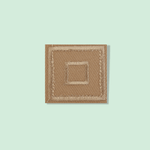 Casa si Gradina - Decoratiuni - DIY - Articole mercerie - Petic termoadeziv patrat Crisalida, 33 x 33 mm, Bej - Infinity.ro