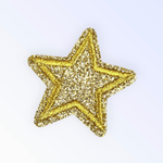 Casa si Gradina - Decoratiuni - DIY - Articole mercerie - Aplicatie termoadeziva, stea 3.5 cm, Auriu - Infinity.ro