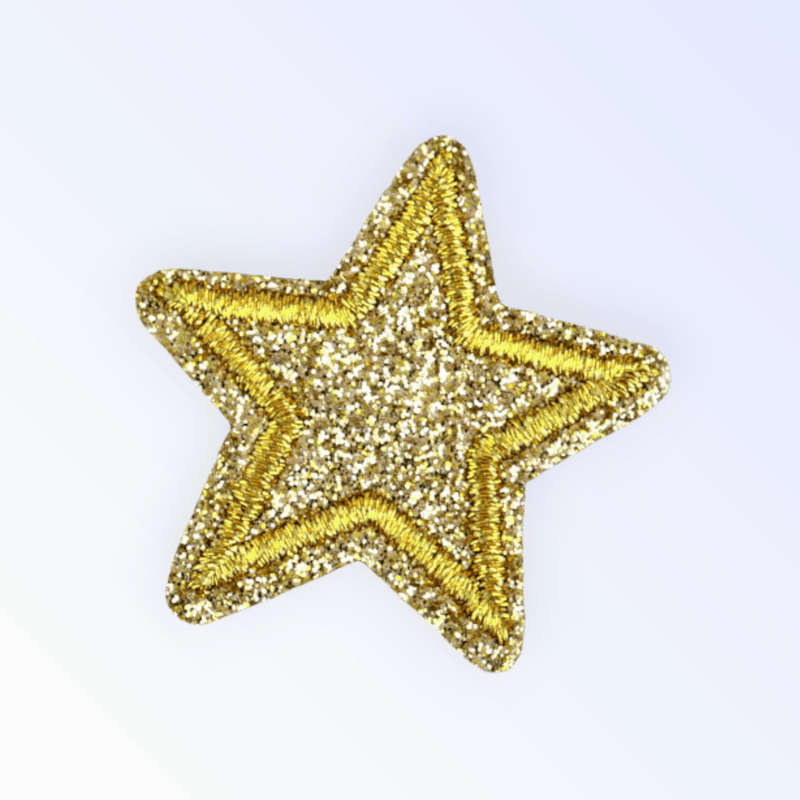 Casa si Gradina - Decoratiuni - DIY - Articole mercerie - Aplicatie termoadeziva, stea 3.5 cm, Auriu - Infinity.ro