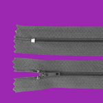 Casa si Gradina - Decoratiuni - DIY - Articole mercerie - Fermoar spiralat nedetasabil Crisalida, lungime 20 cm Gri inchis - Infinity.ro