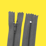 Casa si Gradina - Decoratiuni - DIY - Articole mercerie - Fermoar spiralat nedetasabil Crisalida, lungime 20 cm Gri inchis - Infinity.ro