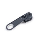 Casa si Gradina - Decoratiuni - DIY - Articole mercerie - Cursor metalic pentru fermoar spiralat 10 mm, 52 x 39 mm, Gri inchis - Infinity.ro