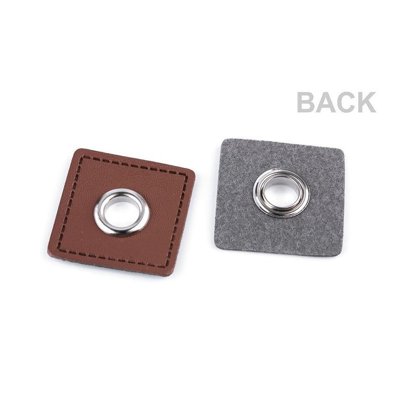 Casa si Gradina - Decoratiuni - DIY - Articole mercerie - Set 2 ocheti metalici pentru cusut 30 x 30 mm, Maro coniac - Infinity.ro