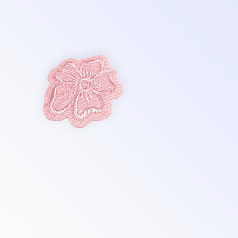 Casa si Gradina - Decoratiuni - DIY - Articole mercerie - Aplicatie termoadeziva brodata, 35 mm floare Roz deschis - Infinity.ro