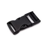 Casa si Gradina - Decoratiuni - DIY - Articole mercerie - Catarama trident din plastic pentru textile, latime 20 mm, dimensiuni 25 x 51 mm Negru - Infinity.ro
