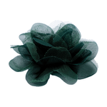 Casa si Gradina - Decoratiuni - DIY - Articole mercerie - Floare textila din sifon pentru haine, diametru 8 cm, Verde inchis - Infinity.ro