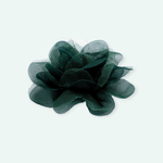 Casa si Gradina - Decoratiuni - DIY - Articole mercerie - Floare textila din sifon pentru haine, diametru 8 cm, Verde inchis - Infinity.ro