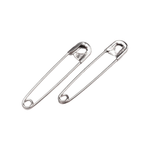 Casa si Gradina - Decoratiuni - DIY - Articole mercerie - Set 12 ace de siguranta metalice, lungime 34 mm, argintii - Infinity.ro