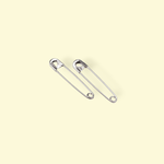 Casa si Gradina - Decoratiuni - DIY - Articole mercerie - Set 12 ace de siguranta metalice, lungime 34 mm, argintii - Infinity.ro