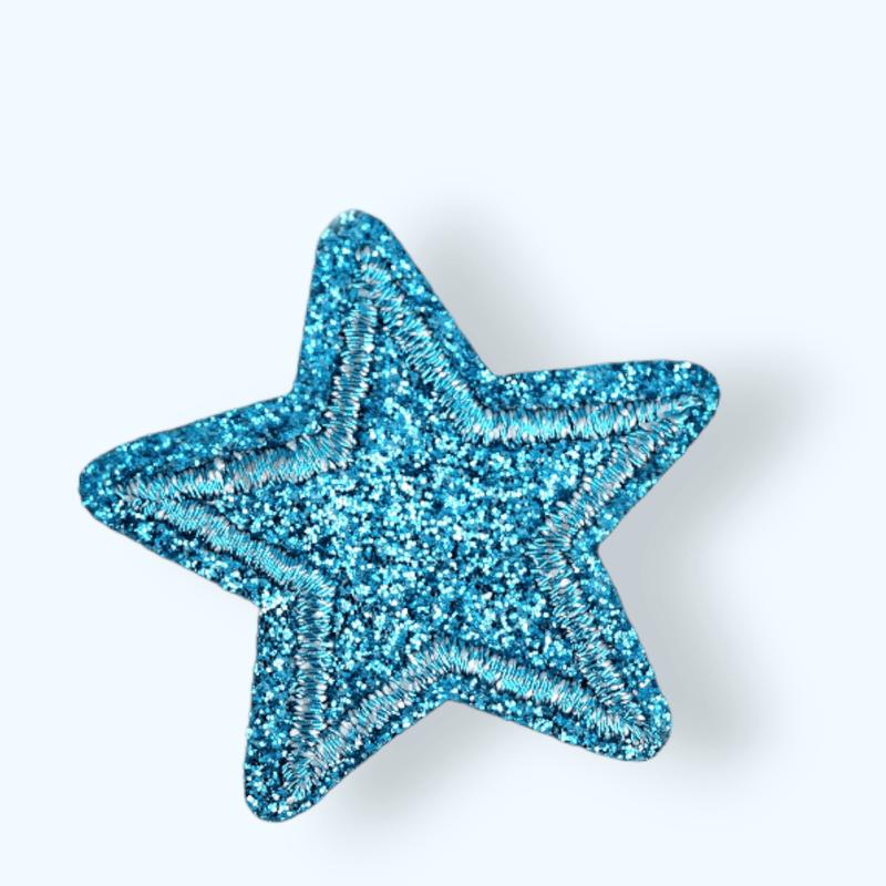 Casa si Gradina - Decoratiuni - DIY - Articole mercerie - Aplicatie termoadeziva, stea 3.5 cm, Albastru - Infinity.ro