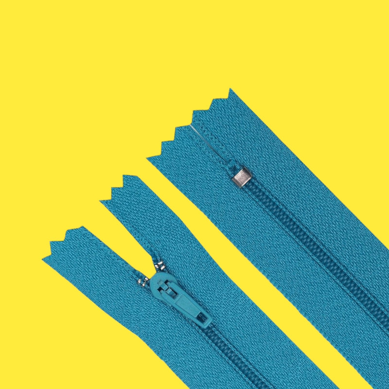 Casa si Gradina - Decoratiuni - DIY - Articole mercerie - Fermoar spiralat nedetasabil Crisalida, lungime 18 cm Turcoaz - Infinity.ro