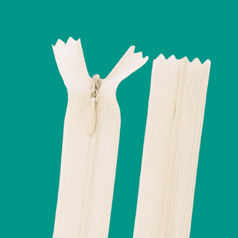 Casa si Gradina - Decoratiuni - DIY - Articole mercerie - Fermoar ascuns nedetasabil Crisalida, lungime 50 cm Crem - Infinity.ro