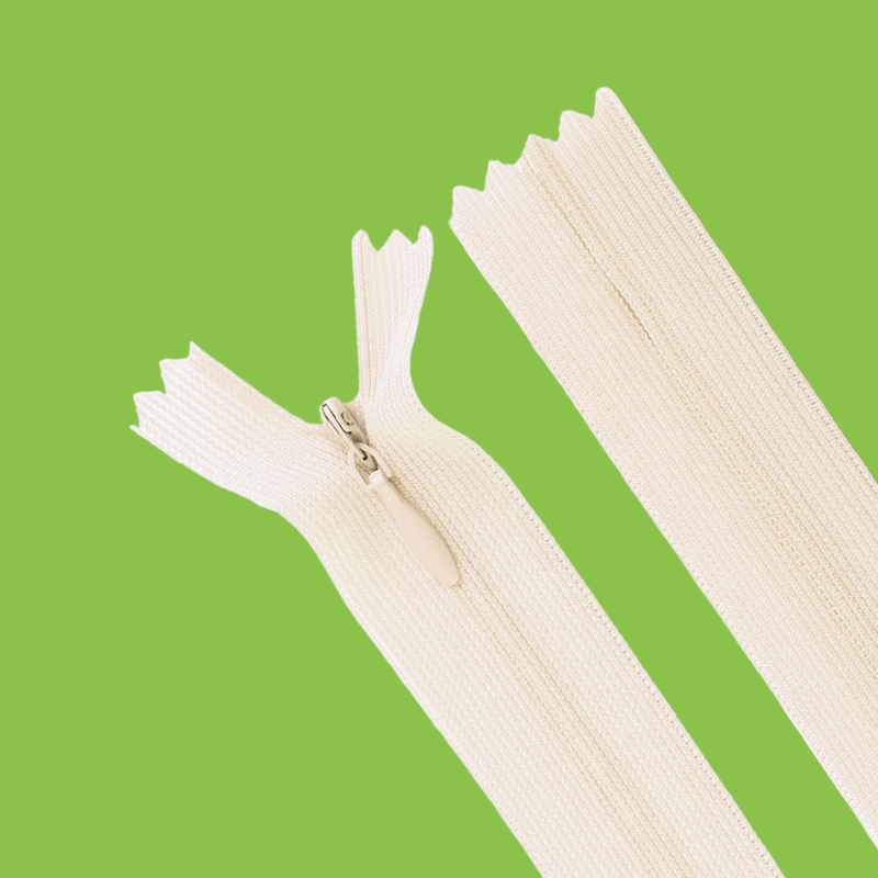 Casa si Gradina - Decoratiuni - DIY - Articole mercerie - Fermoar ascuns nedetasabil Crisalida, lungime 50 cm Crem - Infinity.ro