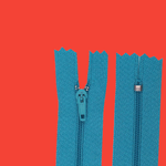 Casa si Gradina - Decoratiuni - DIY - Articole mercerie - Fermoar spiralat nedetasabil Crisalida, lungime 18 cm Turcoaz - Infinity.ro