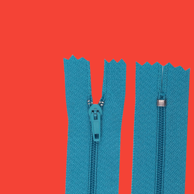 Casa si Gradina - Decoratiuni - DIY - Articole mercerie - Fermoar spiralat nedetasabil Crisalida, lungime 18 cm Turcoaz - Infinity.ro