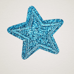 Casa si Gradina - Decoratiuni - DIY - Articole mercerie - Aplicatie termoadeziva, stea 3.5 cm, Albastru - Infinity.ro