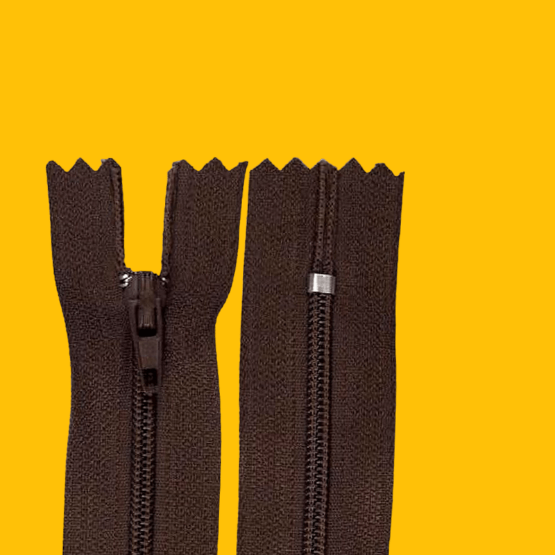 Casa si Gradina - Decoratiuni - DIY - Articole mercerie - Fermoar spiralat nedetasabil Crisalida, lungime 18 cm Maro inchis - Infinity.ro