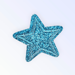 Casa si Gradina - Decoratiuni - DIY - Articole mercerie - Aplicatie termoadeziva, stea 3.5 cm, Albastru - Infinity.ro