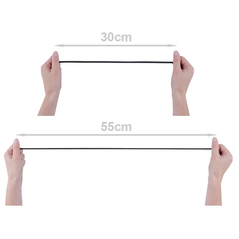 Casa si Gradina - Decoratiuni - DIY - Articole mercerie - Elastic simplu plat, latime 5.3 mm, lungime 5 m, Negru - Infinity.ro