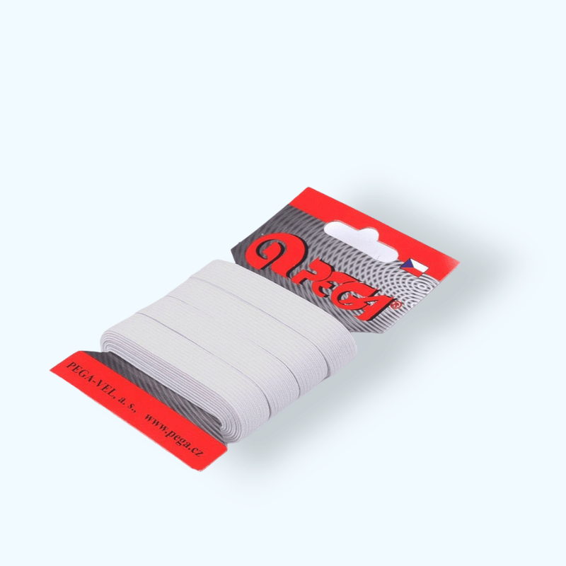 Casa si Gradina - Decoratiuni - DIY - Articole mercerie - Elastic simplu plat, latime 11.9 mm, lungime 5 m, Alb - Infinity.ro