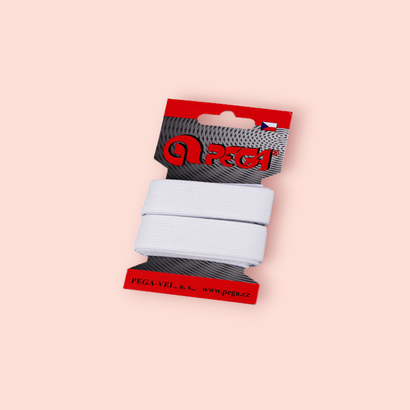 Casa si Gradina - Decoratiuni - DIY - Articole mercerie - Elastic simplu plat, latime 20 mm, lungime 1.5 m, Alb - Infinity.ro