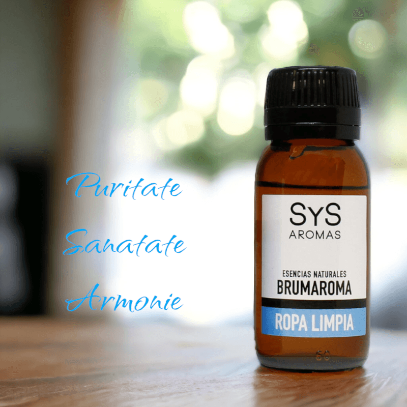 Casa si Gradina - Decoratiuni - Aromaterapie si lumanari - Uleiuri esentiale aromaterapie - Esenta naturala Brumaroma difuzor/umidificator SyS Aromas, Haine Curate 50 ml - Infinity.ro