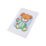 Casa si Gradina - Decoratiuni - DIY - Articole mercerie - Set de brodat pentru copii, model imprimat 14 x 20 cm, Ursulet - Infinity.ro