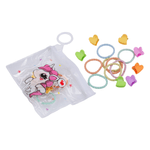 Fashion, accesorii si bijuterii - Copii - Accesorii copii - Accesorii pentru par copii - Set 21 accesorii par fetite Crisalida, elastice si agrafe, Multicolor - Infinity.ro