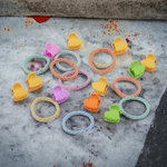 Fashion, accesorii si bijuterii - Copii - Accesorii copii - Accesorii pentru par copii - Set 21 accesorii par fetite Crisalida, elastice si agrafe, Multicolor - Infinity.ro