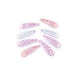 Fashion, accesorii si bijuterii - Copii - Accesorii copii - Accesorii pentru par copii - Set agrafe colorate pentru par cu imprimeu, 8 bucati - Infinity.ro