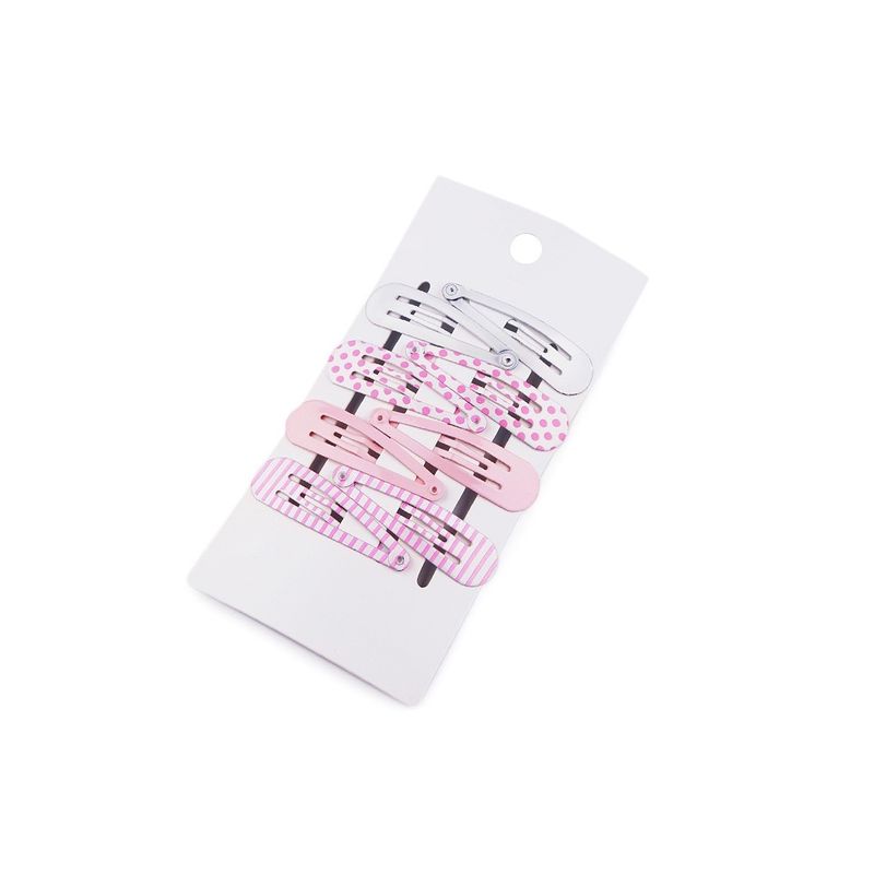 Fashion, accesorii si bijuterii - Copii - Accesorii copii - Accesorii pentru par copii - Set agrafe colorate pentru par cu imprimeu, 8 bucati - Infinity.ro