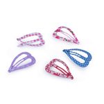 Fashion, accesorii si bijuterii - Copii - Accesorii copii - Accesorii pentru par copii - Set agrafe inimioare colorate pentru par cu imprimeu, 10 bucati - Infinity.ro