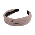 Fashion, accesorii si bijuterii - Copii - Accesorii copii - Accesorii pentru par copii - Bentita eleganta pentru par cu nod Crisalida, latime 4 cm, Bej - Infinity.ro