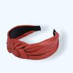 Fashion, accesorii si bijuterii - Copii - Accesorii copii - Accesorii pentru par copii - Bentita pentru par cu nod imitatie piele, latime 4.5 cm, Rosu - Infinity.ro