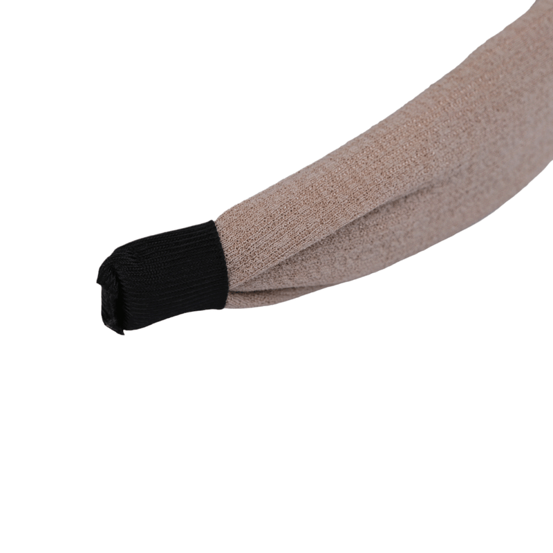 Fashion, accesorii si bijuterii - Copii - Accesorii copii - Accesorii pentru par copii - Bentita eleganta pentru par cu nod Crisalida, latime 4 cm, Bej - Infinity.ro