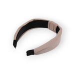 Fashion, accesorii si bijuterii - Copii - Accesorii copii - Accesorii pentru par copii - Bentita eleganta pentru par cu nod Crisalida, latime 4 cm, Bej - Infinity.ro