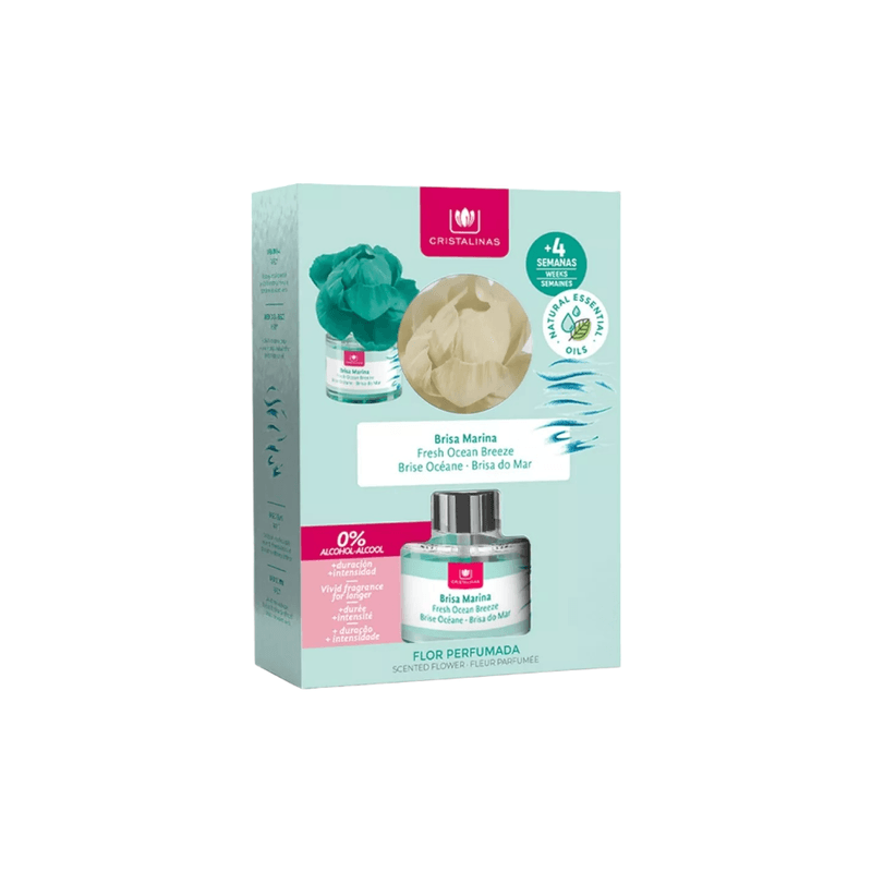 Casa si Gradina - Decoratiuni - Aromaterapie si lumanari - Uleiuri esentiale aromaterapie - Odorizant floare parfumata 0% alcool Cristalinas Briza marina, 4 saptamani, 40 ml - Infinity.ro