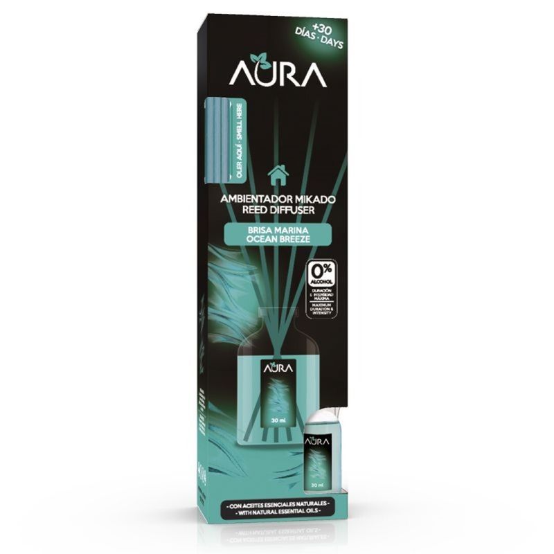 Casa si Gradina - Decoratiuni - Aromaterapie si lumanari - Uleiuri esentiale aromaterapie - Odorizant camera 0% alcool Aura - Briza marina 30 ml - Infinity.ro