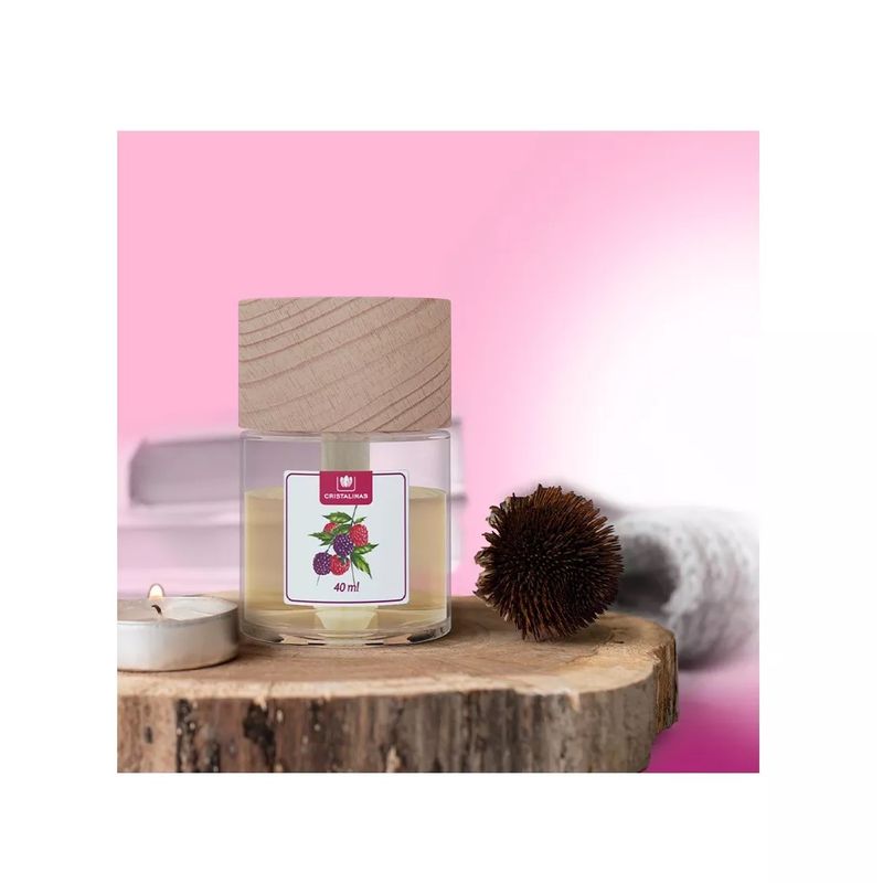 Casa si Gradina - Decoratiuni - Aromaterapie si lumanari - Odorizante camera - Odorizant Wick 0% alcool Cristalinas Ecopack, Mure si zmeura, 4 saptamani, 40 ml - Infinity.ro