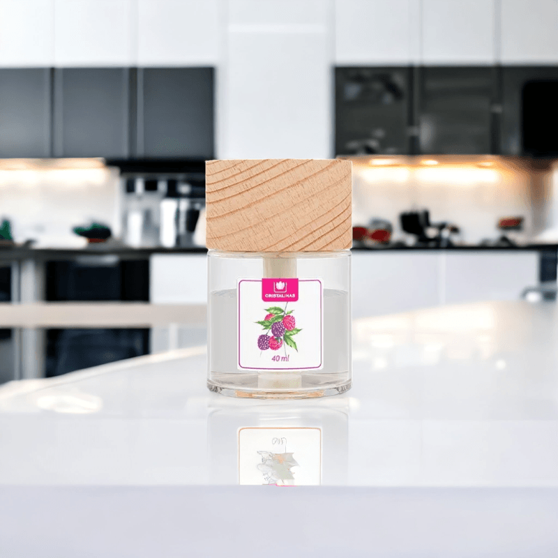 Casa si Gradina - Decoratiuni - Aromaterapie si lumanari - Odorizante camera - Odorizant Wick 0% alcool Cristalinas Ecopack, Mure si zmeura, 4 saptamani, 40 ml - Infinity.ro