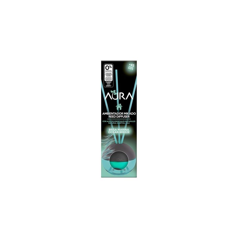 Casa si Gradina - Decoratiuni - Aromaterapie si lumanari - Odorizante camera - Odorizant camera sfera 0% alcool Aura - Briza marina 20 ml - Infinity.ro