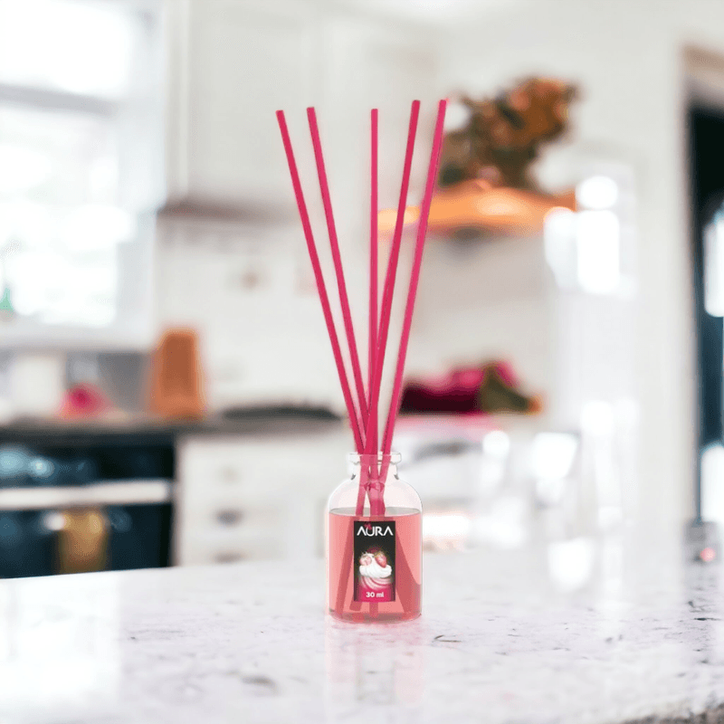 Casa si Gradina - Decoratiuni - Aromaterapie si lumanari - Uleiuri esentiale aromaterapie - Odorizant camera 0% alcool Aura Capsuni si frisca, 4 saptamani, 30 ml - Infinity.ro