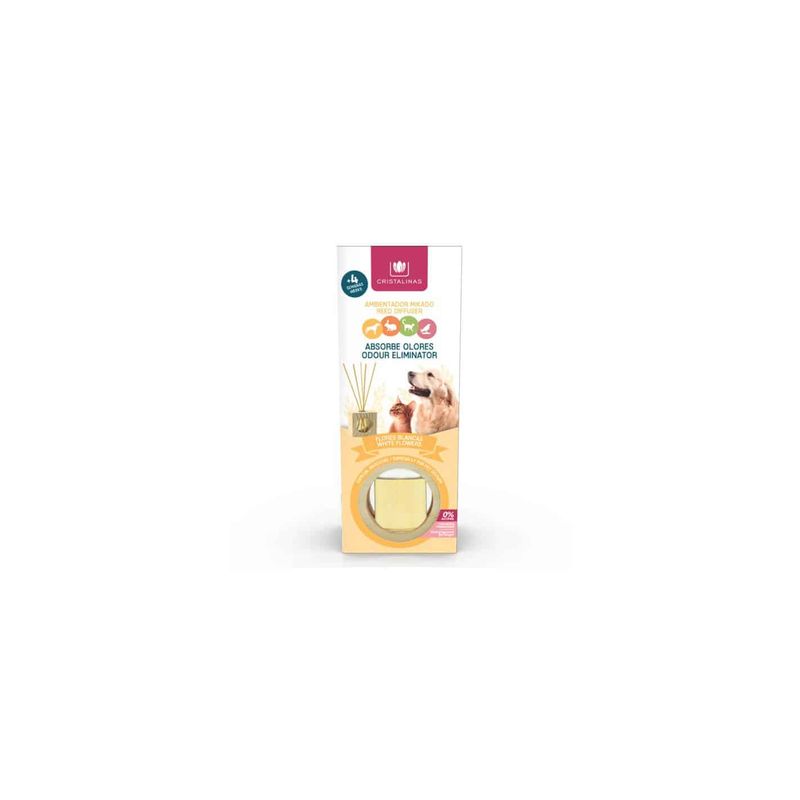 Casa si Gradina - Decoratiuni - Aromaterapie si lumanari - Uleiuri esentiale aromaterapie - Odorizant 0% alcool „Absoarbe mirosurile” Cristalinas – Flori albe 30 ml - Infinity.ro