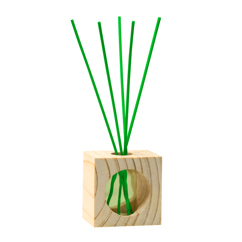 Casa si Gradina - Decoratiuni - Aromaterapie si lumanari - Uleiuri esentiale aromaterapie - Odorizant camera cub lemn 0% alcool Cristalinas – Iasomie verde 30 ml - Infinity.ro