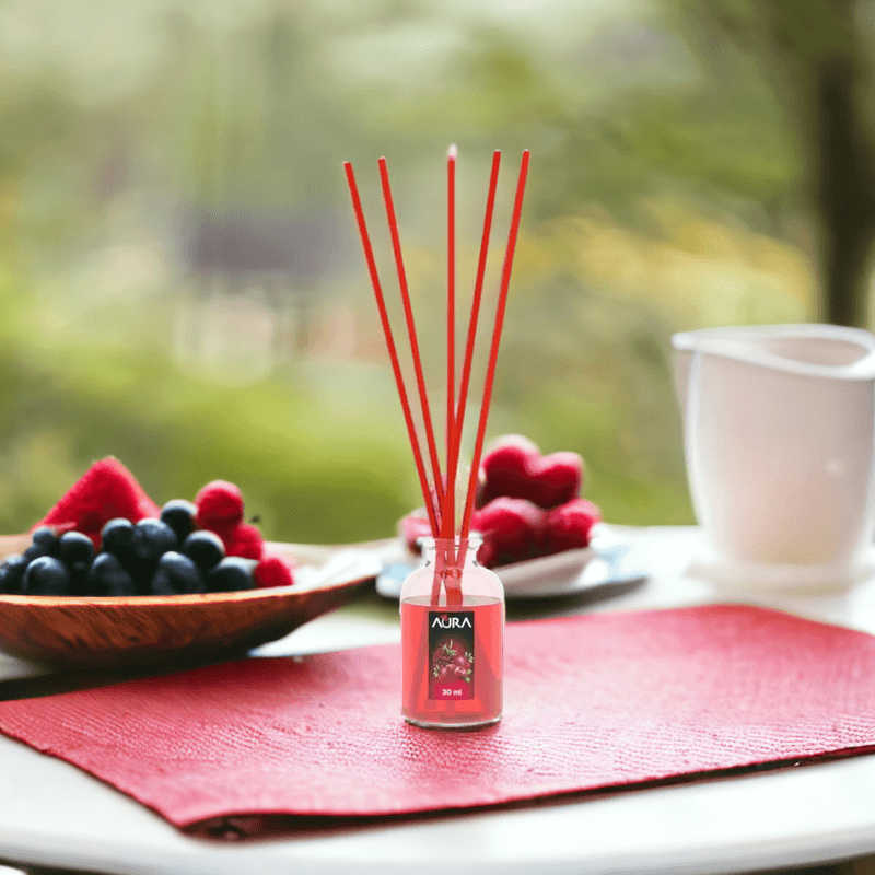 Casa si Gradina - Decoratiuni - Aromaterapie si lumanari - Uleiuri esentiale aromaterapie - Set 2 odorizante camera 0% alcool Aura, Fructe rosii 2 x 30 ml - Infinity.ro