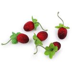 Jucarii, Copii si Bebe - Jucarii si jocuri - Jucarii & jocuri educative - Seturi de artizanat - Set 5 capsuni decorative artificiale 2 x 2,5 cm - Infinity.ro