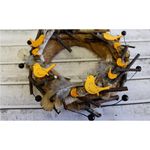 Jucarii, Copii si Bebe - Jucarii si jocuri - Jucarii & jocuri educative - Seturi de artizanat - Coronita din paie decorabila, rotunda, diametru 20 cm Ivory - Infinity.ro