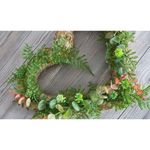 Jucarii, Copii si Bebe - Jucarii si jocuri - Jucarii & jocuri educative - Seturi de artizanat - Coronita decorabila din paie, forma inimioara, Ø25 cm Ivory - Infinity.ro